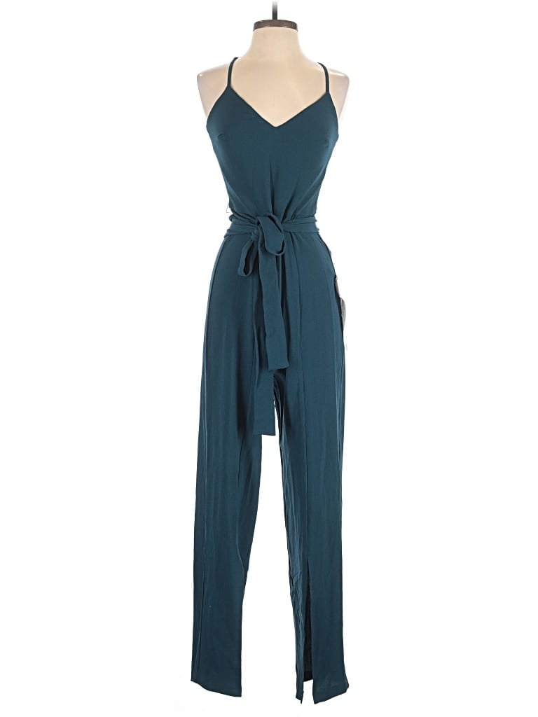 Dress The Population Jumpsuit In Teal