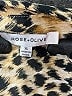 Rose + Olive Animal Print Gold Long Sleeve Blouse Size XL - photo 7