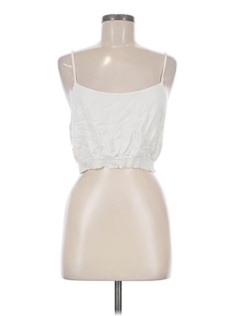 Pre-owned Honey Belle Tube Top Silver Strapless Neckline Tops