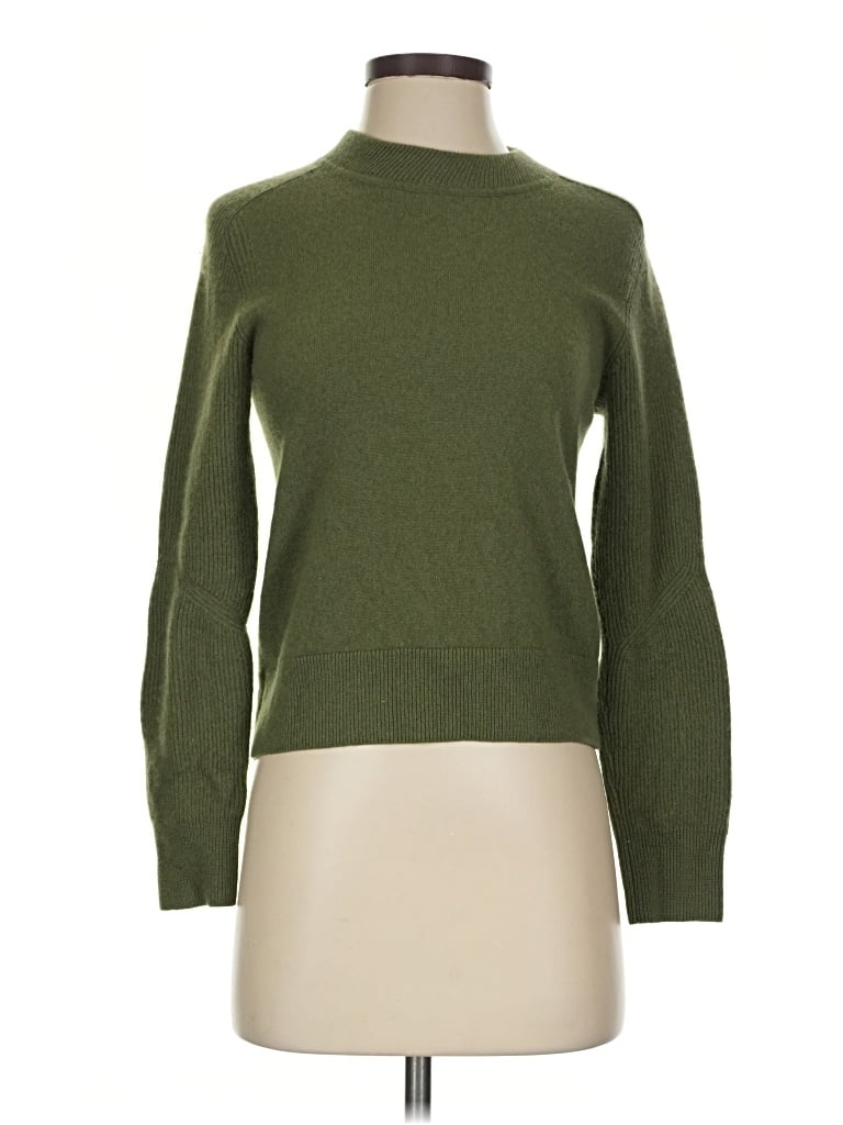Pre-owned Rag & Bone Cashmere Pullover Sweater In Green