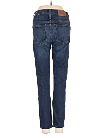 Madewell Tall 9" Mid-Rise Skinny Jeans in Hayes Wash: Button-Front Edition (view 2)