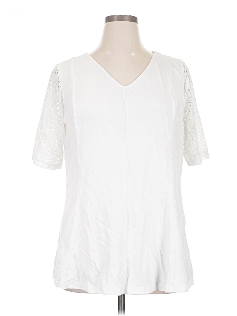 Pre-owned D&co. Short Sleeve T-shirt In White