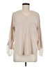 Daytrip Tan Long Sleeve Blouse Size M - photo 1