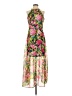 ECI 100% Polyester Tropical Pink Cocktail Dress Size 2 - photo 1