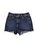 Express Blue Denim Shorts Size 2 - photo 1