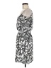 Bebe 100% Polyester Print Gray Casual Dress Size M - photo 5