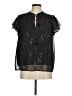 Paige Black Short Sleeve Blouse Size M - photo 1