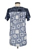 Daytrip Blue Short Sleeve Blouse Size M - photo 2