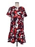 Halogen 100% Polyester Print Red Casual Dress Size M - photo 1