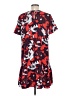 Halogen 100% Polyester Print Red Casual Dress Size M - photo 2