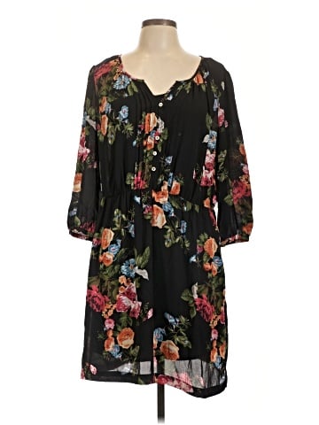 Black Rainn 3/4 Sleeve Blouse (view 1)