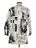David Dart 100% Cupro Print Silver 3/4 Sleeve Blouse Size XS - photo 2