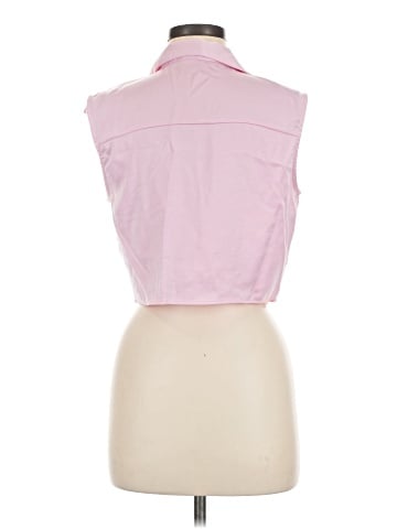 Zara Sleeveless Button-Down Shirt (view 2)