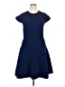 Escada Chevron-herringbone Blue Casual Dress Size XL - photo 1