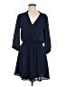 Lush 100% Polyester Solid Blue Casual Dress Size M - photo 1