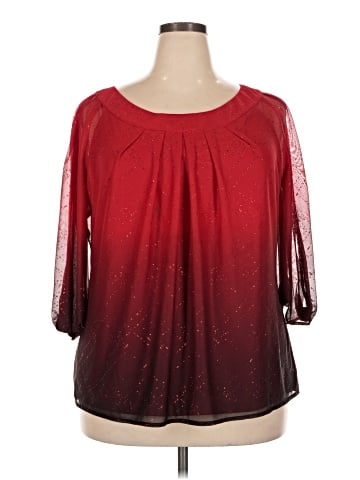 Sara Michelle 3/4 Sleeve Blouse (view 1)
