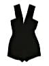 Asilio 100% Polyester Solid Black Romper Size 2 - photo 2