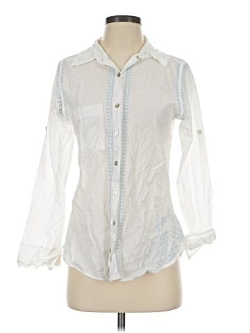 Subtle Luxury 3/4 Sleeve Button-Down Shirt (view 1)