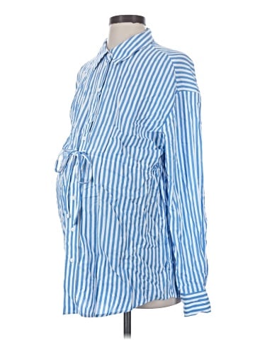H&M Mama Long Sleeve Button-Down Shirt (view 1)