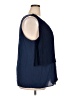 Sejour 100% Polyester Blue 3/4 Sleeve Blouse Size 18 - photo 4