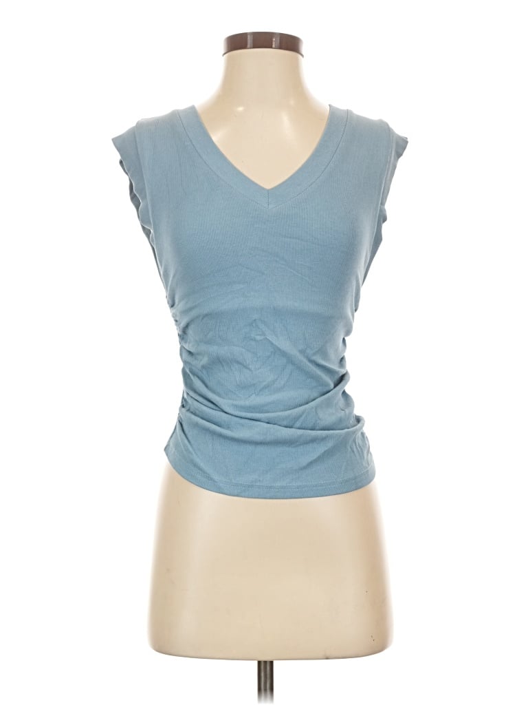 Pre-owned Ogl Sleeveless T-shirt In Blue