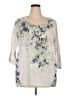 Style&Co Gray 3/4 Sleeve Top Size 2X - photo 1