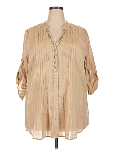 Style&Co 3/4 Sleeve Blouse (view 1)