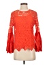 Adiva Orange Long Sleeve Blouse Size S - photo 1