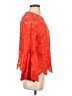 Adiva Orange Long Sleeve Blouse Size S - photo 4