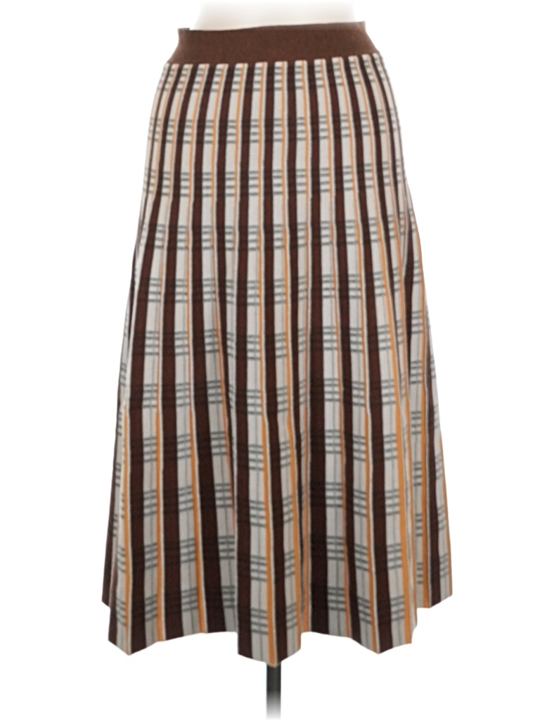 Pre-owned Assorted Brands Casual Skirt In Brown