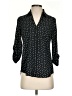 Iz Byer 100% Polyester Polka Dots Black 3/4 Sleeve Blouse Size XS - photo 1