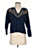 Moth 100% Viscose Blue 3/4 Sleeve Top Size S - photo 1