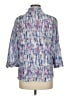 Alia Stripes Blue 3/4 Sleeve Blouse Size M (estimated) - photo 2