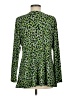 Susan Graver Green Long Sleeve Blouse Size M - photo 2