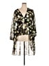Ashley Stewart 100% Polyester Camo Green Long Sleeve Blouse Size 18 Plus - photo 1