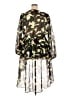Ashley Stewart 100% Polyester Camo Green Long Sleeve Blouse Size 18 Plus - photo 2