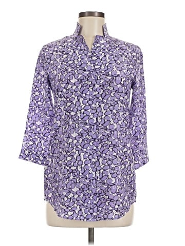 Leggiadro 3/4 Sleeve Button-Down Shirt (view 1)