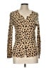 Active Animal Print Tan Cardigan Size L - photo 1