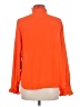 CeCe 100% Polyester Orange Long Sleeve Blouse Size M - photo 2