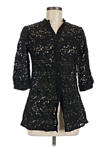 Forever 3/4 Sleeve Button-Down Shirt (view 1)