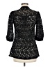 Forever 100% Cotton Black 3/4 Sleeve Button-Down Shirt Size M - photo 2