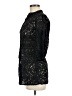 Forever 100% Cotton Black 3/4 Sleeve Button-Down Shirt Size M - photo 5