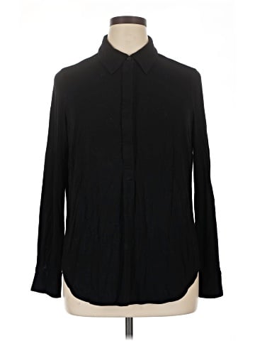 Universal Standard Long Sleeve Button-Down Shirt (view 1)