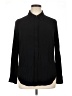 Universal Standard Solid Black Long Sleeve Button-Down Shirt Size 16 (S) - photo 1