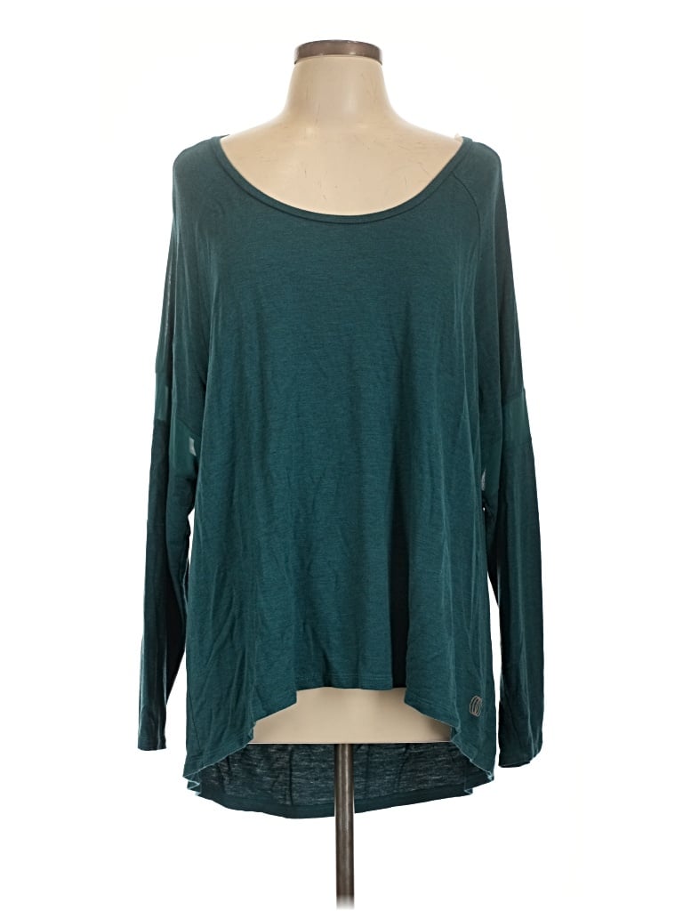 Pre-owned Balance Collection Long Sleeve T-shirt In Teal