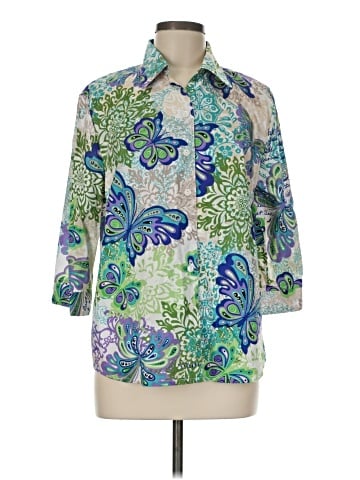 Alia 3/4 Sleeve Blouse (view 1)