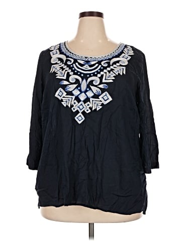 Stylus 3/4 Sleeve Blouse (view 1)