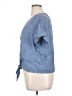 Charter Club Blue Short Sleeve Blouse Size XL - photo 5