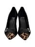 Stuart Weitzman Animal Print Black Heels Size 8 - photo 2