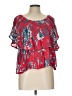 Japna Red Short Sleeve Blouse Size L - photo 1